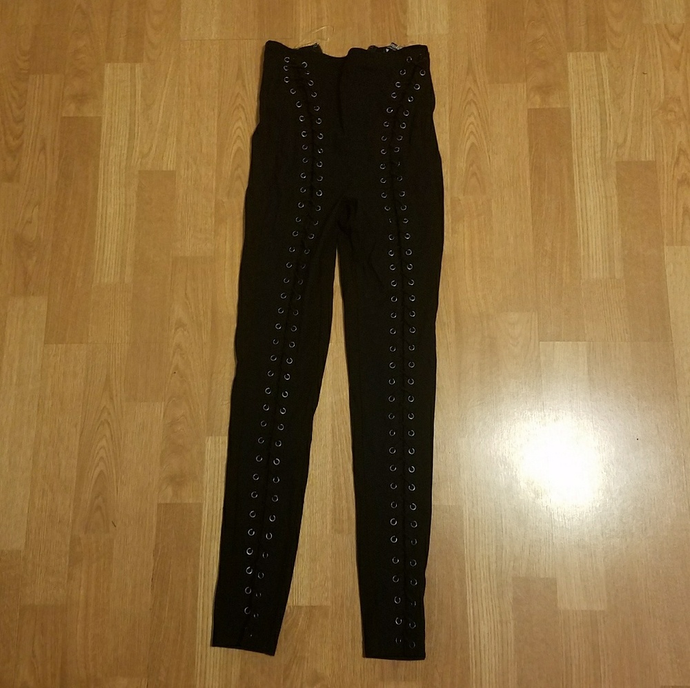 Fashion Nova lace up pants